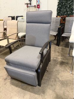 New Outdoor Patio Recliner Chair With Flip Table Reclining Armchair