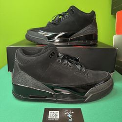 Air Jordan 3 Retro “Black Cat” VNDS Size 10.5 OG ALL CT8532-001