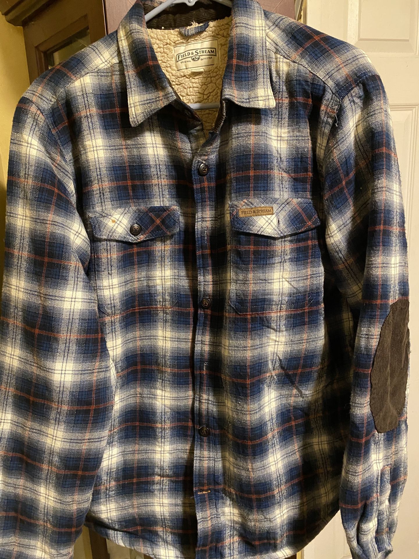 Field And Stream Flannel Fleece Lined Shirt M