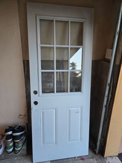 32x79 entry door with window