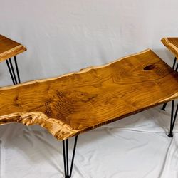 Custom Live Edge Coffee and End tables