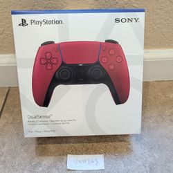 Sony PlayStation 5 PS5 DualSense Wireless Controller Haptic Feedback Mic Headset Jack Cosmic Red