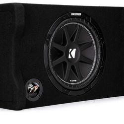 KICKER Comp 12" (30cm) Subwoofer in Down Firing Encl, 4-Ohm; RoHS Compliant