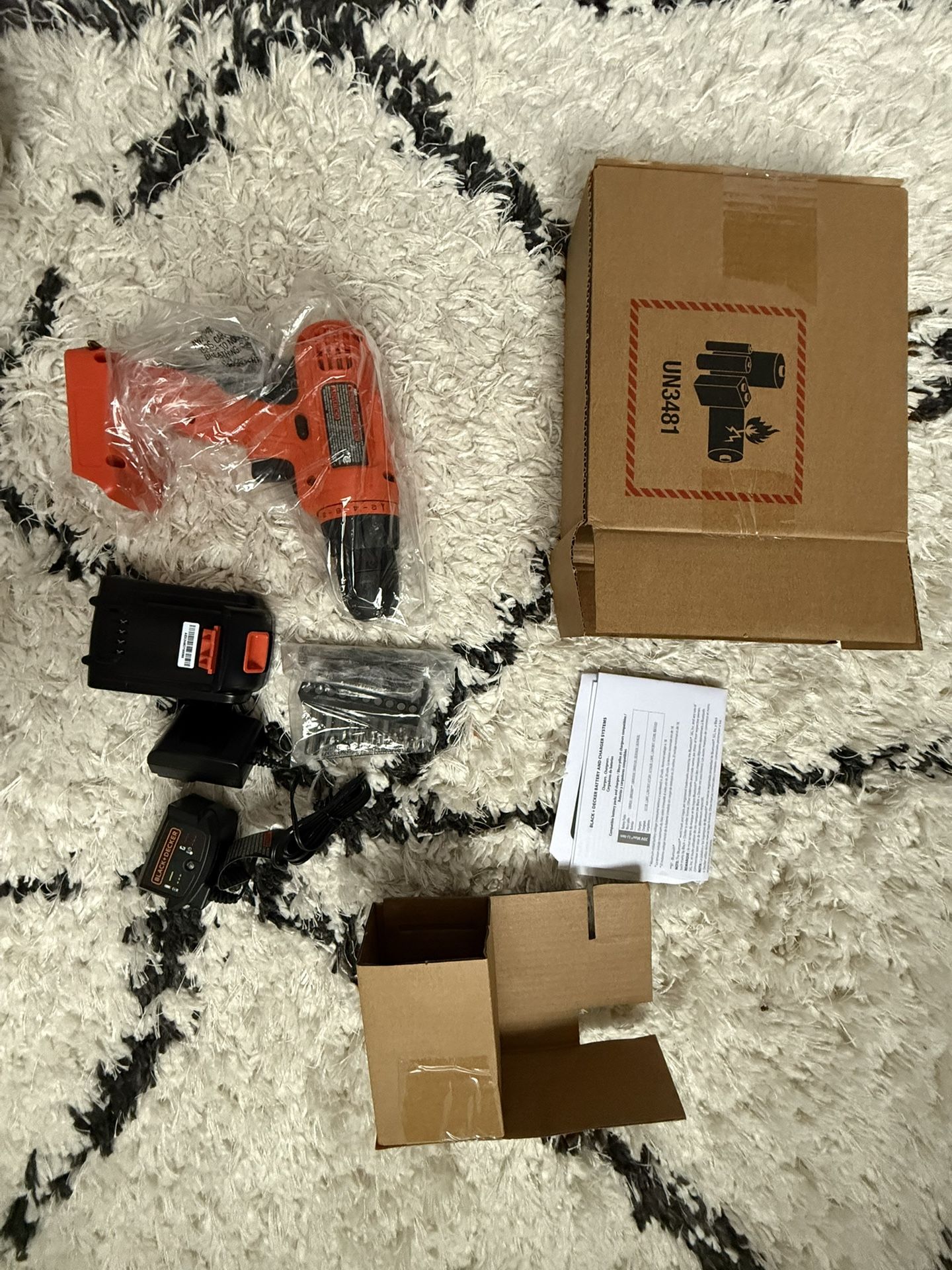 BLACK DECKER LD120VA 20V MAX POWERCONNECT Power Drill Cordless Drill Driver Electric Screwdriver
