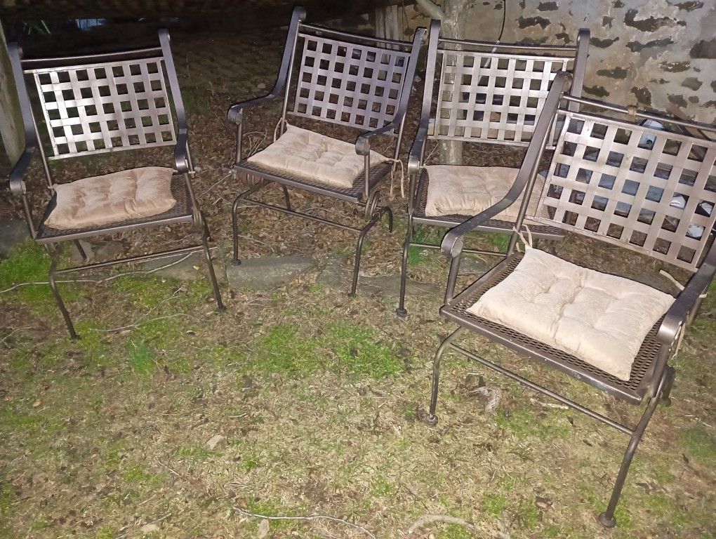 Metal Outdoor Chair And Table Set