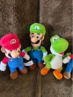 Super Mario Plush Bundle – Mario, Luigi & Yoshi  🍄⭐ Nintendo Super Mario Plush Toys – Sold Together or Separately! ⭐🍄