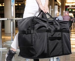 Large Black Nylon Duffle Bag