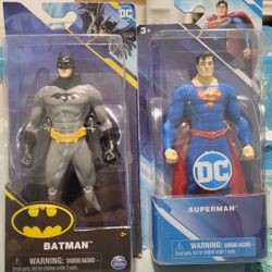 DC BATMAN SUPERMAN 2 LOT FIGURES 
