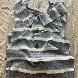 Adidas Men’s Striped Polo Shirt Size Large