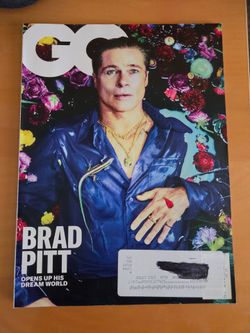 GQ Magazine | August 2022 issue featuring Brad Pitt on the cover