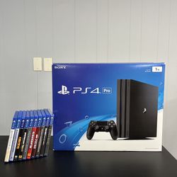 PS4 PRO + 10 Games