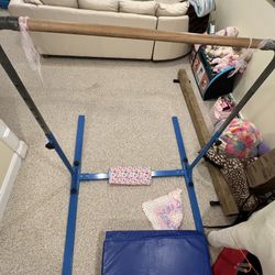 Gymnastic Bar W/ balance Beam And Mat