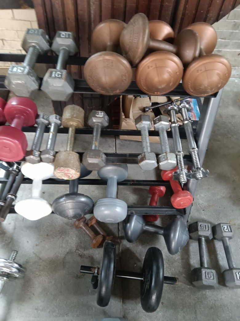Dumbells And Racks For Sale Delivery Available