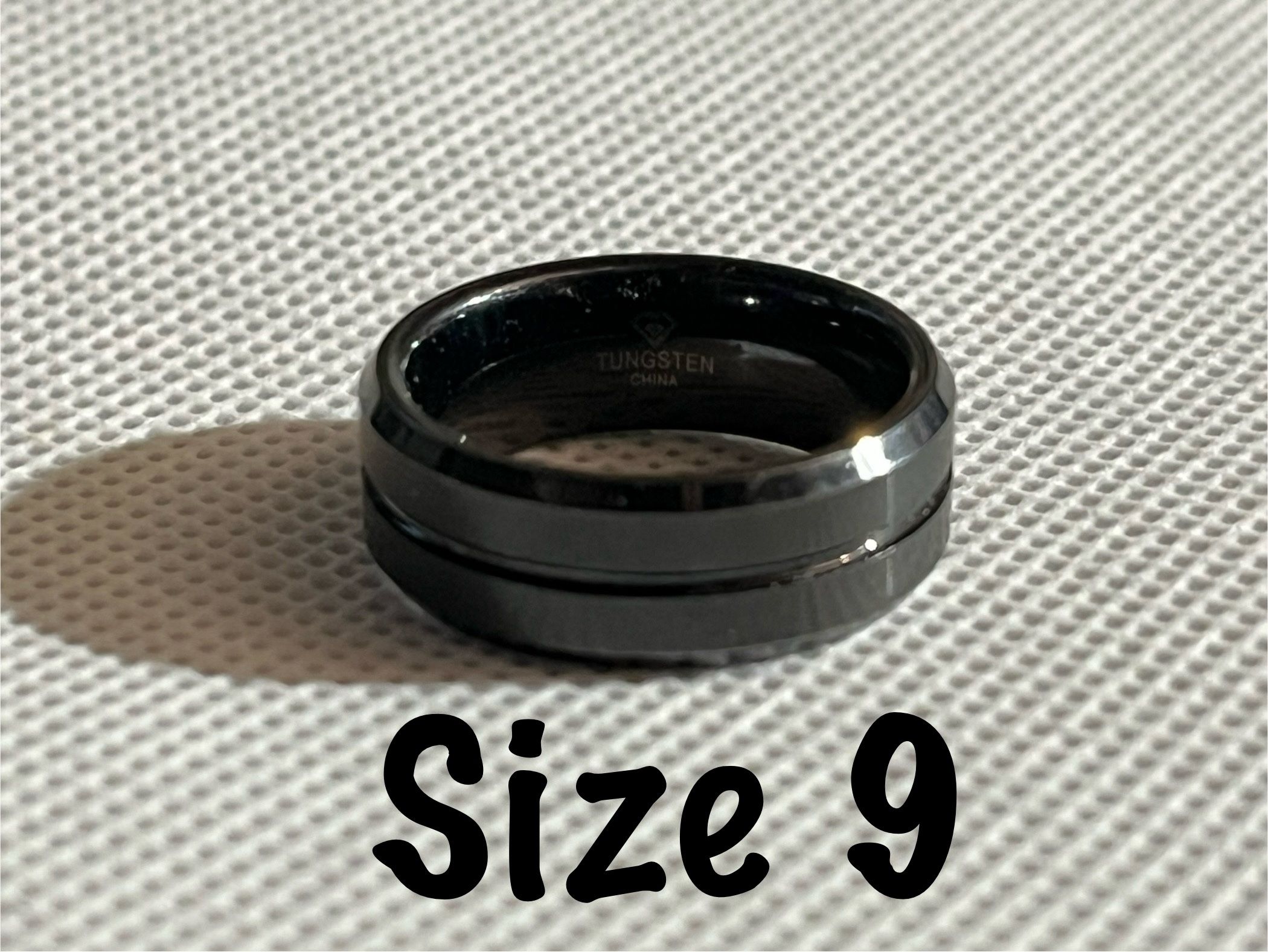 Black Tungsten Carbide Men’s Ring 