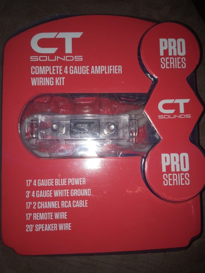 New CT Pro 4 Gauge Amp Kit