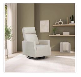 Beige Oliver swivel glider