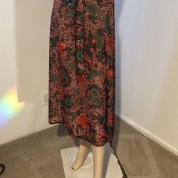floral maxi skirt