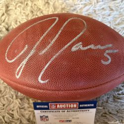 Jeff Garcia Signed Football With COA