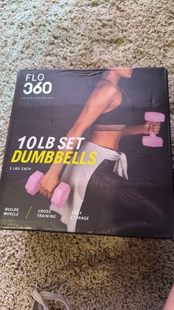 FLO 360 10LB Set Dumbbells (5 LBS Each) - Pink