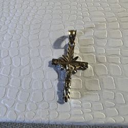 White Gold Cross Pendant