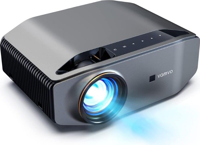 Vamvo L6200 Projector Support 1080P Full HD Video Projector Compatible with Fire TV Stick