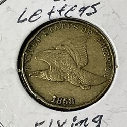 1958 Flyng eagle cent Large Letters sharp Lustrous pice