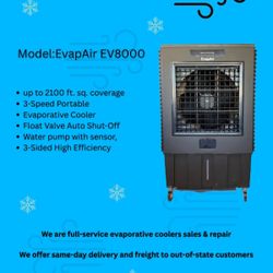 Evaporative Cooler 8000 Cfm For 2100 SQ.FT