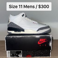 Air Jordan 3 2023 White Cement 