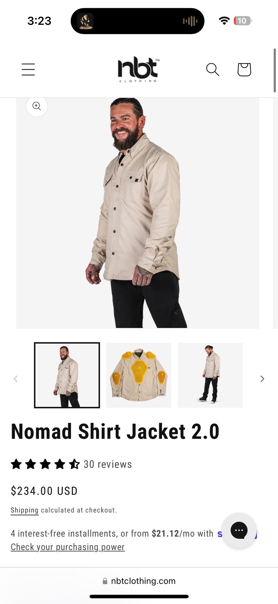 NBT Motorycle Shirt Jacket