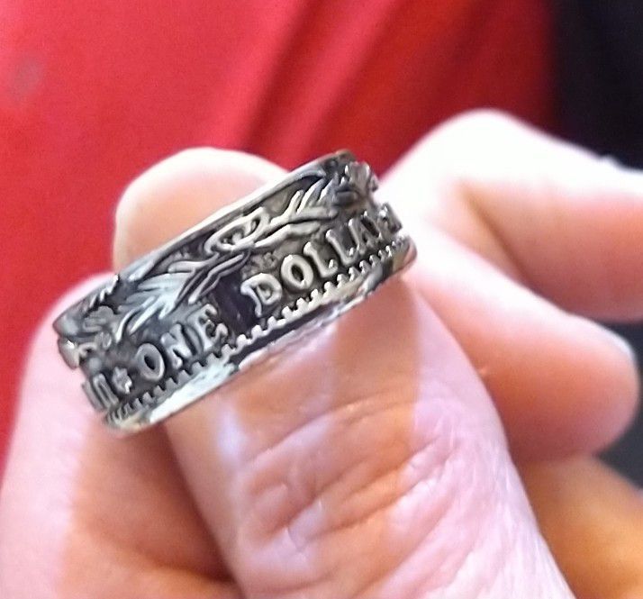 US Emblem ONE DOLLAR COIN RIng sz. 11