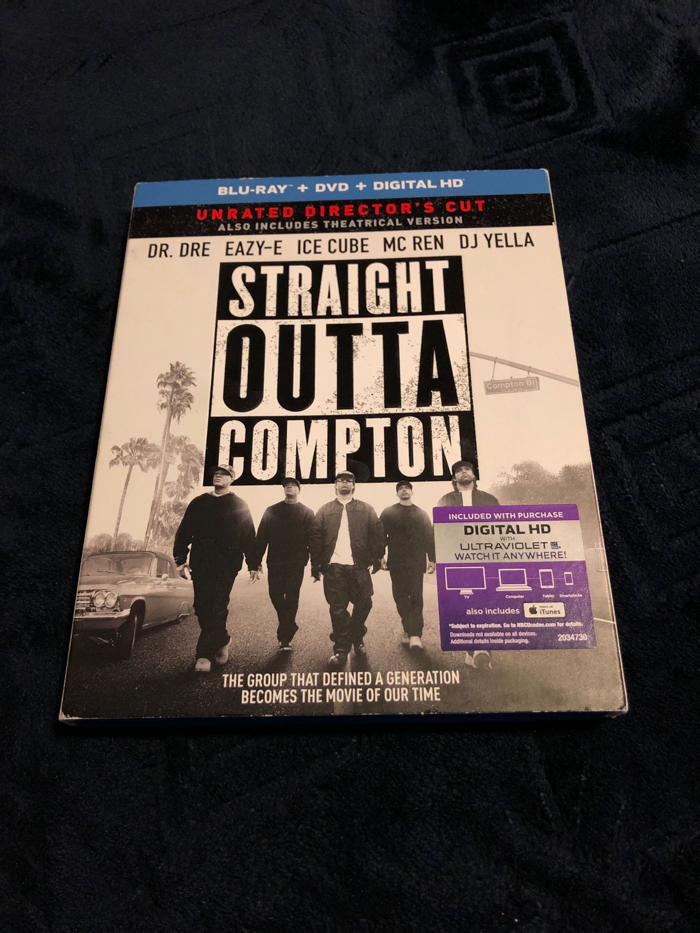 Straight Outta Compton Blu Ray+DVD+Digital HD