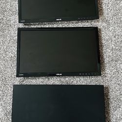 3 X ASUS 24” Computer Monitors + Extra
