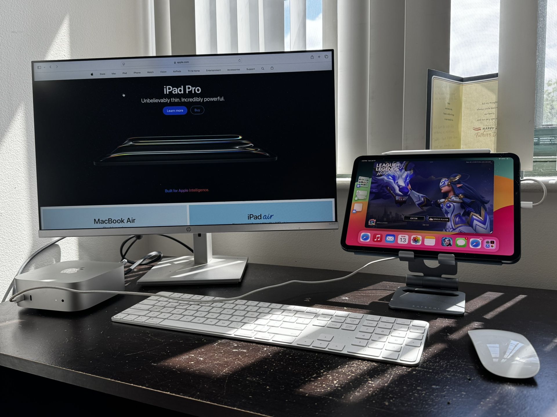iPad Pro Mac Mini Setup