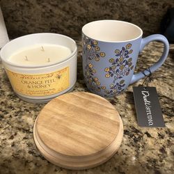 Brand New Large Candle And Large Mug - Great And Easy Gift!