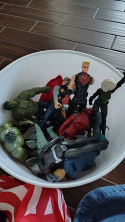 Assorted Action figure characters toys