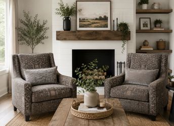 Two (2) Cindy Crawford accent chairs