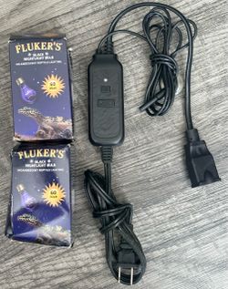 Fluker's 60W Black Nightlight Bulbs with Dimmer Cord