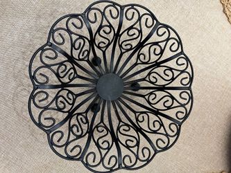 Footed Black Wire Basket