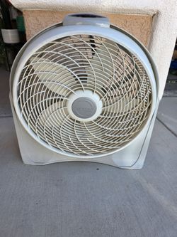 Cyclone 20 in. 3 Speed Air Circulator Floor Fan for Home in White with Wall Mount Option, 90° Pivoting Head and Handle