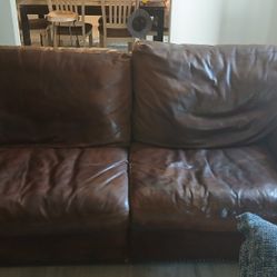 Leather Couch And Love Seat