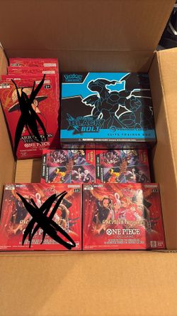 Etb/booster bundle/booster box/ sleeves one piece / pokemon
