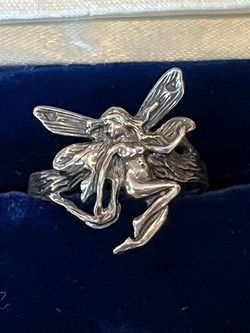 Sterling silver fairy ring