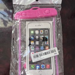 PINK WATERPROOF PHONE BAG POUCH