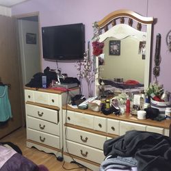 Girl Wood  Bedroom Furniture Set