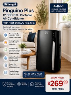 Portable air conditioner 12000 btu 4 in 1 function