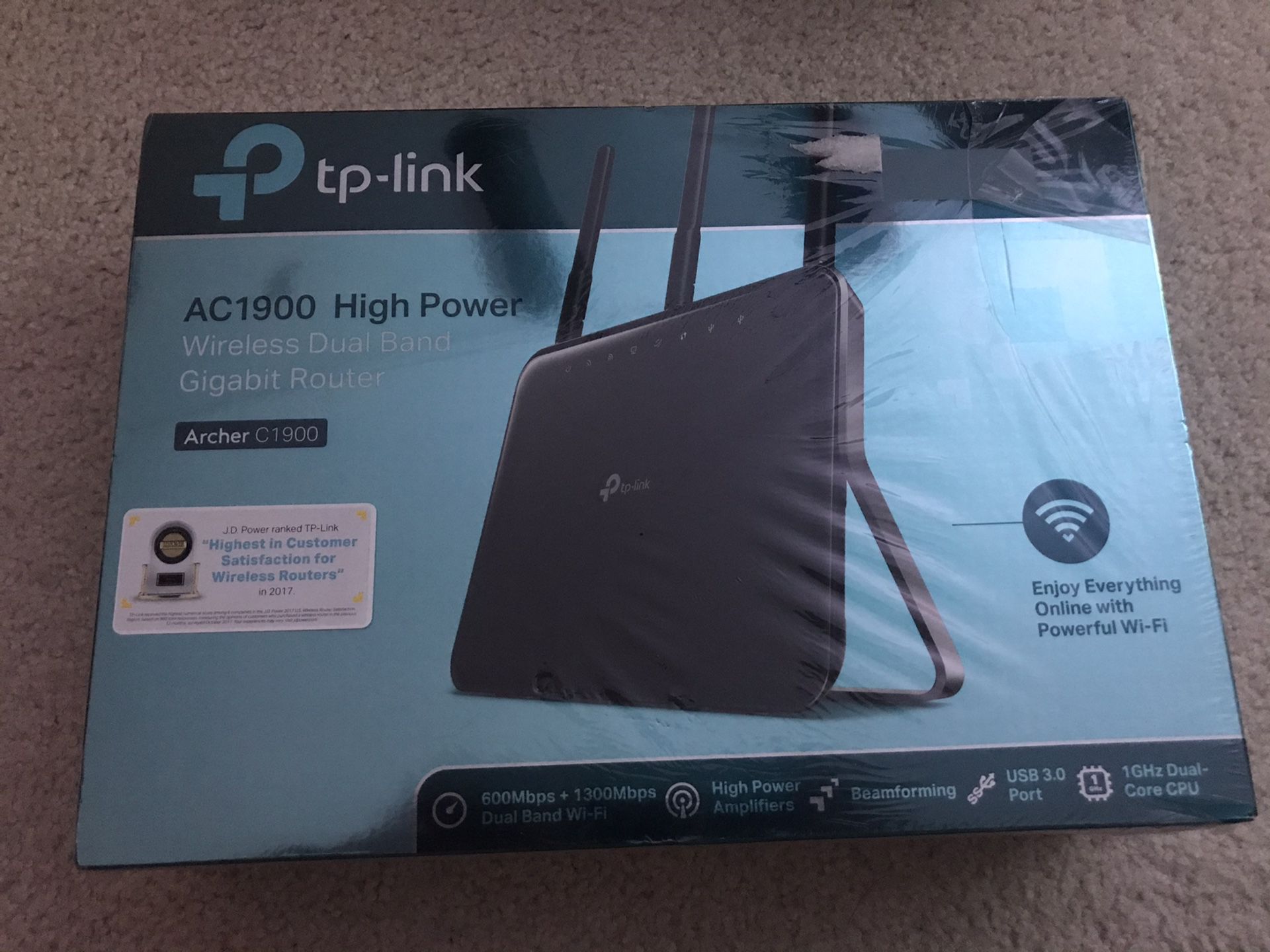 TP-Link AC1900 High Power Wireless Wi-Fi Gigabit Router (Archer C1900)