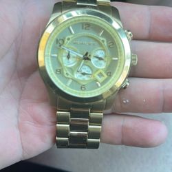 Michael Kors Gold Oversize Watch 
