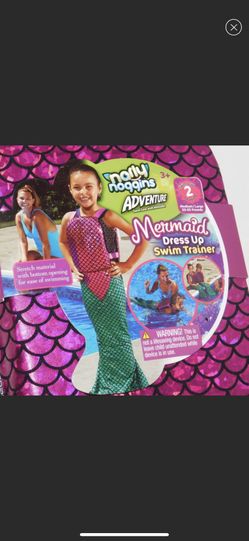 Mermaid Narly Noggins Kids Swim Trainer life vest float Size M/L