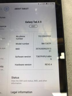 Galaxy tablet SM-T387P