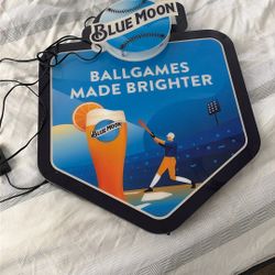 Brand New Blue Moon Neon Sign